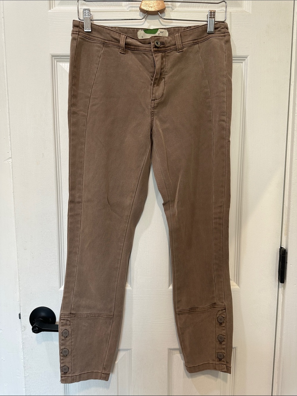 Anthropologie Taupe High-Rise pants